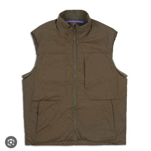 Lululemon Insulated Hiking Vest Large Carob Brown - Picture 2 of 4